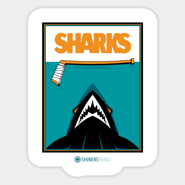 SJ Jaws Sticker by shinersbrand